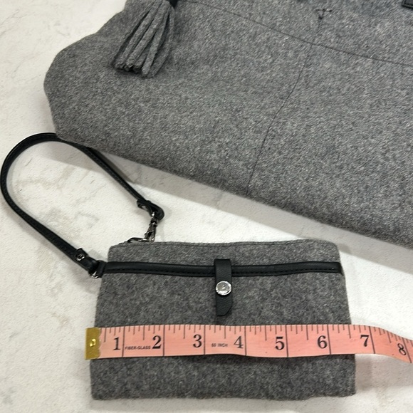 Sherpani Faith Ethos Collection Wool Satchel Slate Tote Bag - Picture 15 of 16